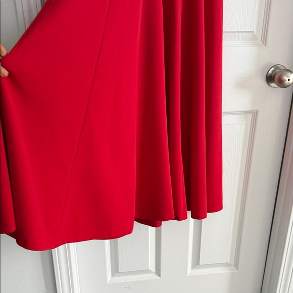 Calvin Klein Vivid Red Midi Dress - Picture 8 of 8